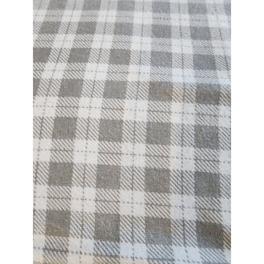 NEW Cuddl Duds KING Heavyweight Flannel Sheet Set Plaid Brushed Cotton Durable - Picture 2 of 5
